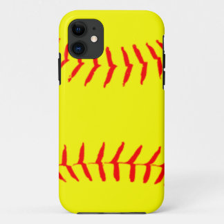 Gepersonaliseerd Softball iPhone 11 Hoesje