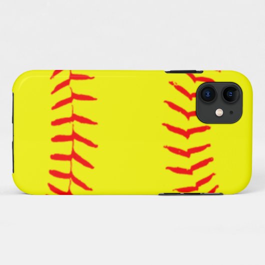 Gepersonaliseerd Softball Case-Mate iPhone Case (Achterkant (horizontaal))
