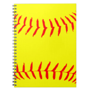 Gepersonaliseerd Softball Notitieboek