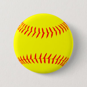 Gepersonaliseerd Softball Ronde Button 5,7 Cm