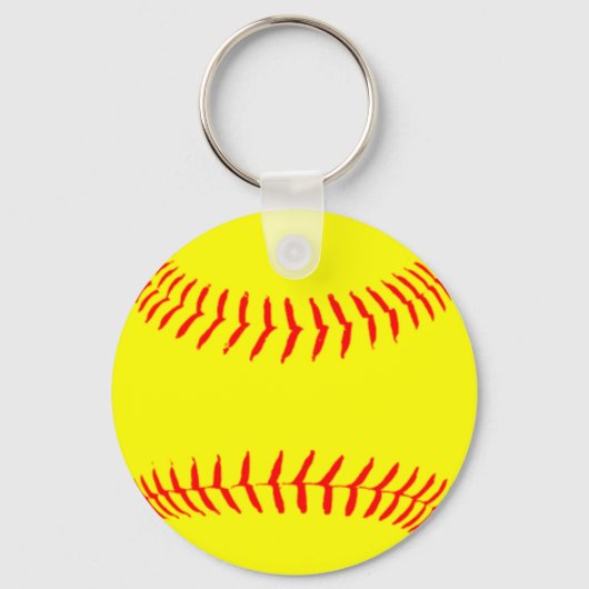 Gepersonaliseerd Softball Sleutelhanger (Voorkant)