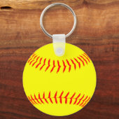 Gepersonaliseerd Softball Sleutelhanger (Voorkant)