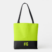 Gepersonaliseerd Softball Squad Tote Bag (Achterkant)