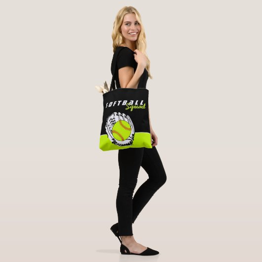 Gepersonaliseerd Softball Squad Tote Bag (Op model)