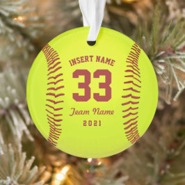 Gepersonaliseerd softwarebalteam ornament