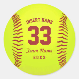 Gepersonaliseerd softwarebalteam ronde sticker
