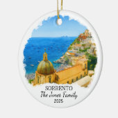 Gepersonaliseerd Sorrento Ornament, Italië Keramisch Ornament (Links)