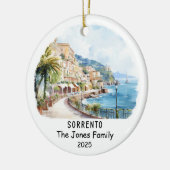 Gepersonaliseerd Sorrento Ornament, Italië Keramisch Ornament (Links)