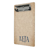 Gepersonaliseerd Spaans Vanille Papier Mini Klembord (Angled2)