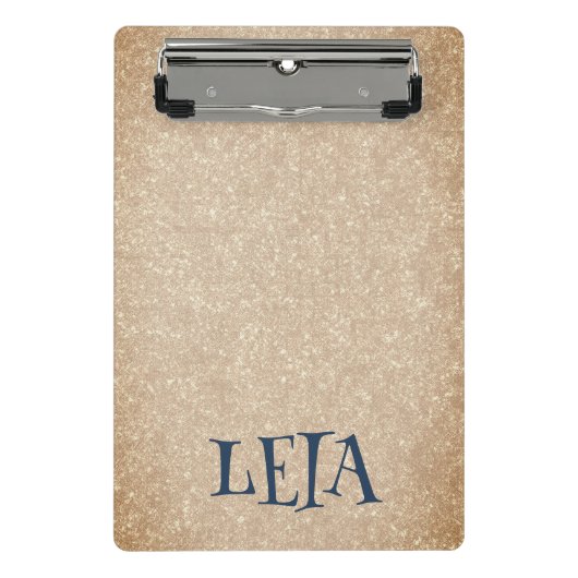 Gepersonaliseerd Spaans Vanille Papier Mini Klembord (Voorkant)