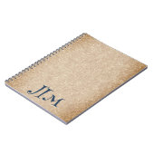 Gepersonaliseerd Spaans Vanille Papier Notitieboek (Linkerzijde)