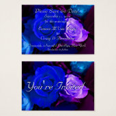 Gepersonaliseerd sparen Datum II Visitekaartje (Voorkant /achterkant)