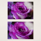 Gepersonaliseerd sparen Datum II Visitekaartje (Voorkant /achterkant)