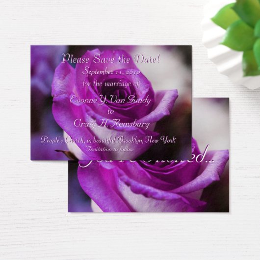 Gepersonaliseerd sparen Datum II Visitekaartje (Bureau)