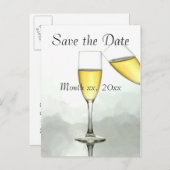 Gepersonaliseerd sparen de Datum Aankondigingskaart (Voorkant / Achterkant)