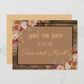 Gepersonaliseerd sparen de Datum Uitnodiging Briefkaart (Voorkant / Achterkant)