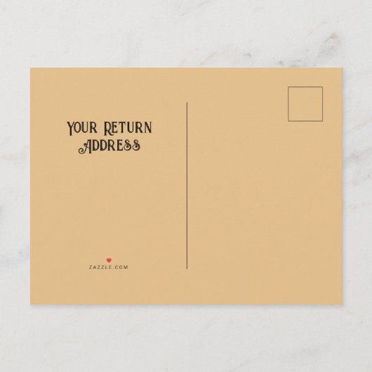 Gepersonaliseerd sparen de Datum Uitnodiging Briefkaart (Achterkant)