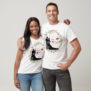 Gepersonaliseerd sparen de datum wij worden getrou t-shirt