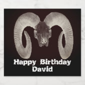 Gepersonaliseerd Sparkling Wijnetiket (Enkel label)