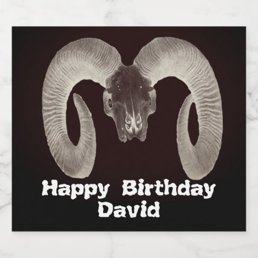 Gepersonaliseerd Sparkling Wijnetiket (Enkel label)