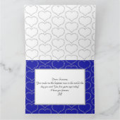 Gepersonaliseerd speciaal geboortedag Bokeh Hearts Kaart (Binnen)