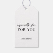 Gepersonaliseerd "Speciaal voor u" cadeau label wi Cadeaulabel (Voorkant)