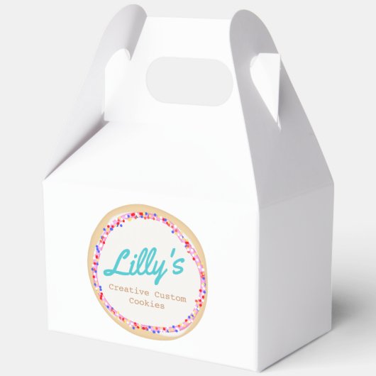 Gepersonaliseerd specialistische koekjes bedankdoosjes (Voorkant)