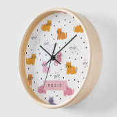 Gepersonaliseerd speels kattenpatroon met Polka Do (Hoek)