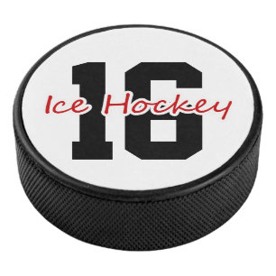Gepersonaliseerd speler nummer ijshockey hockey puck