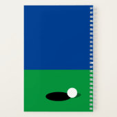 Gepersonaliseerd spiraal notitieboek voor golfspel (Achterkant)