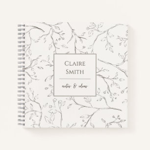 Gepersonaliseerd spiraalvormig Notitieboek takpatr