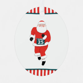 gepersonaliseerd spoor en veld lopen metalen ornament