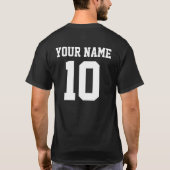 Gepersonaliseerd Sport Team Jersey Uniform T-shirt (Achterkant)