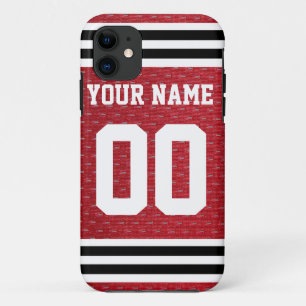 Gepersonaliseerd Sports Hockey Jersey Case-Mate iPhone Case