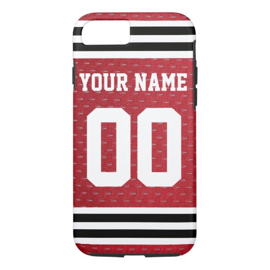 Gepersonaliseerd Sports Hockey Jersey Case-Mate iPhone Case (Achterkant)