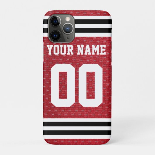 Gepersonaliseerd Sports Hockey Jersey Case-Mate iPhone Case (Achterkant)