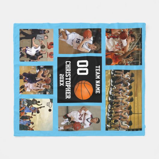 Gepersonaliseerd sportteam fleece deken (Voorkant (Horizontaal))