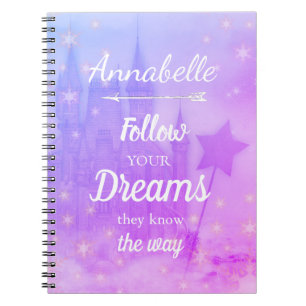 Gepersonaliseerd sprookje Dreams Castle Girly Notitieboek