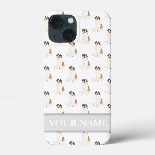 Gepersonaliseerd St. Bernard Dog Case-Mate iPhone Case (Achterkant)