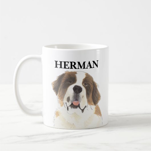 Gepersonaliseerd St. Bernard Koffiemok (Links)