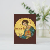 Gepersonaliseerd St. Demetrius Prayer Card Briefkaart (Staand voorkant)