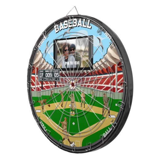 Gepersonaliseerd stadionhuis dartbord (Voorkant Rechts)