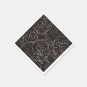 Gepersonaliseerd Starlight Brown Curls Pattern Nap Servet (Hoek)