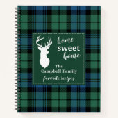 Gepersonaliseerd startpunt Tartan Campbell Pset Notitieboek (Voorkant)
