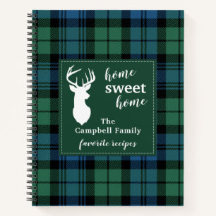 Gepersonaliseerd startpunt Tartan Campbell Pset Notitieboek