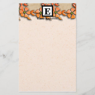 Gepersonaliseerd   Stationaire bloemen Briefpapier