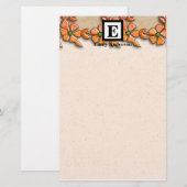 Gepersonaliseerd | Stationaire bloemen Briefpapier (Voorkant / Achterkant)