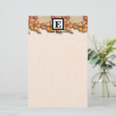 Gepersonaliseerd | Stationaire bloemen Briefpapier (Staand voorkant)