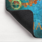 Gepersonaliseerd steampunk Rusty Gears Muismat (Hoek)