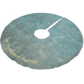 Gepersonaliseerd sterrengroen kerstpatroon kerstboom rok (Gekanteld)